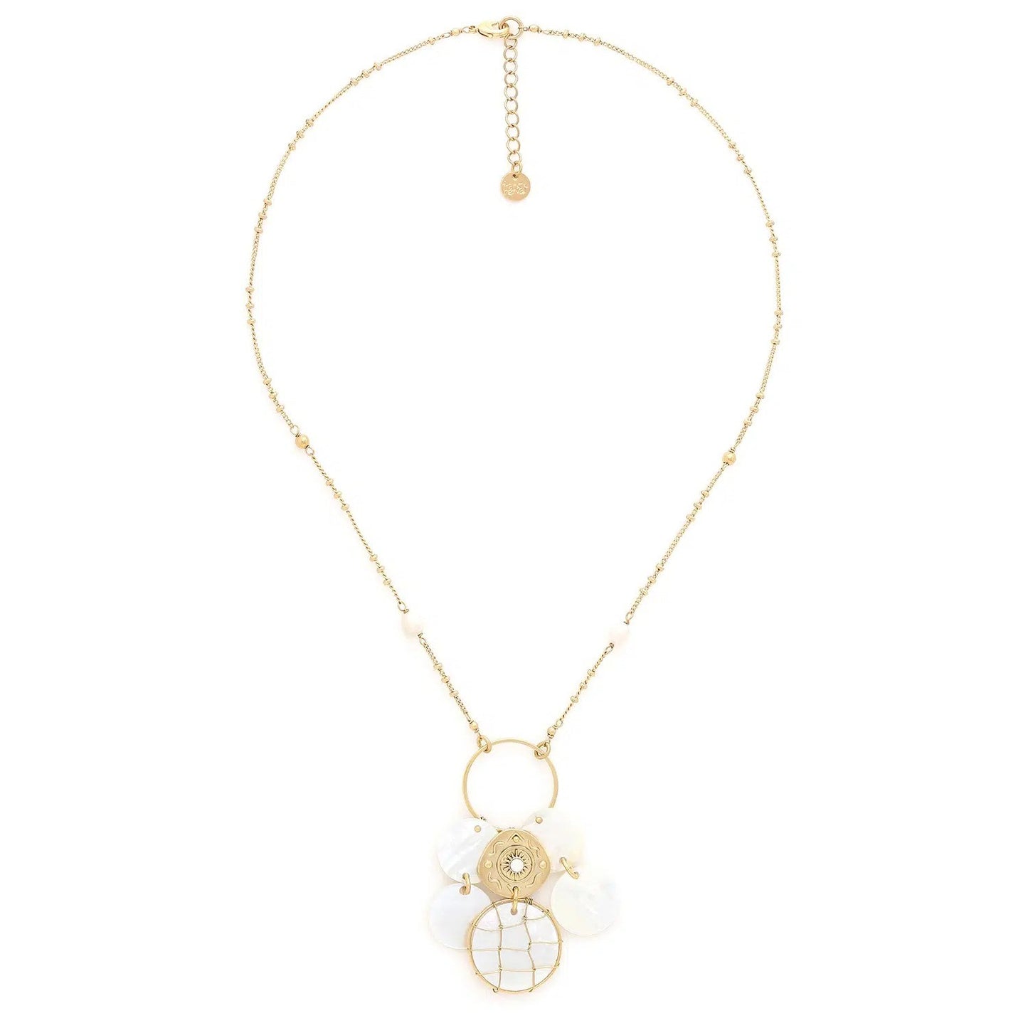 Kimberley Multi Disc Mother of Pearl Necklace