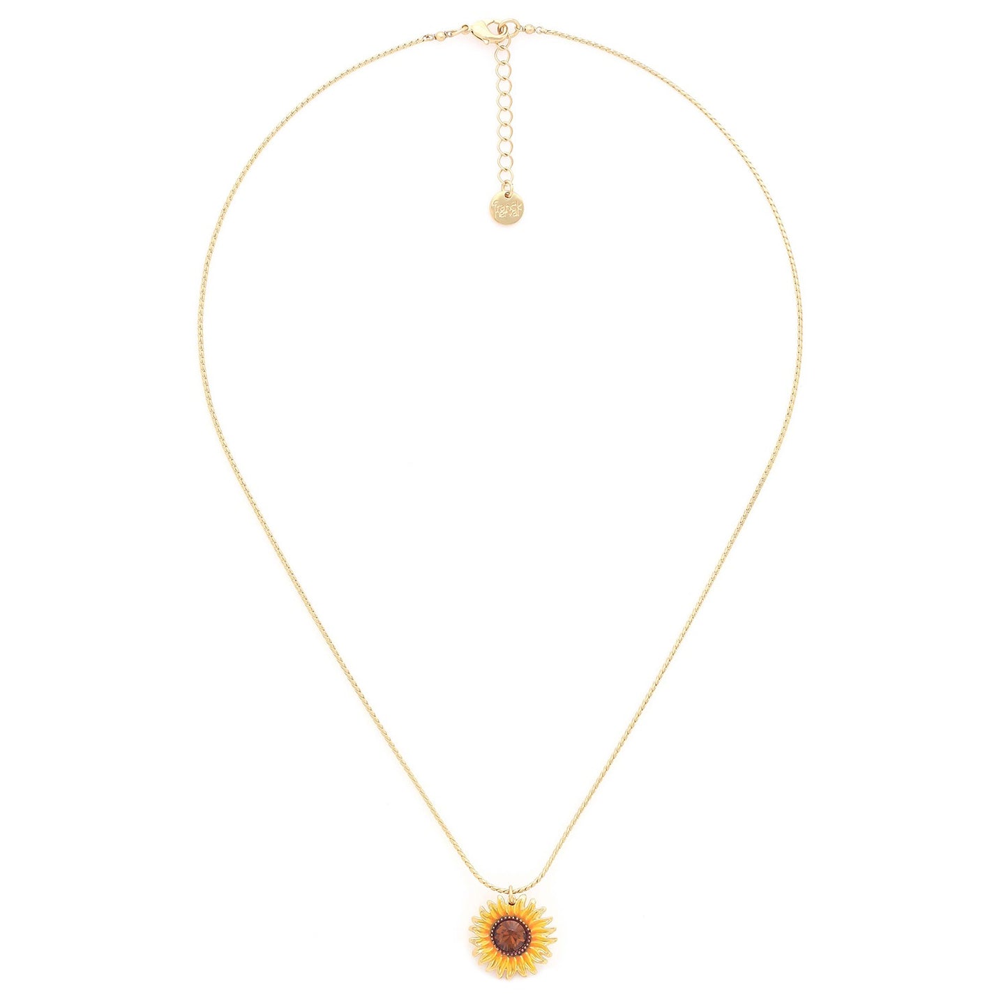Sunflower Pendant Necklace