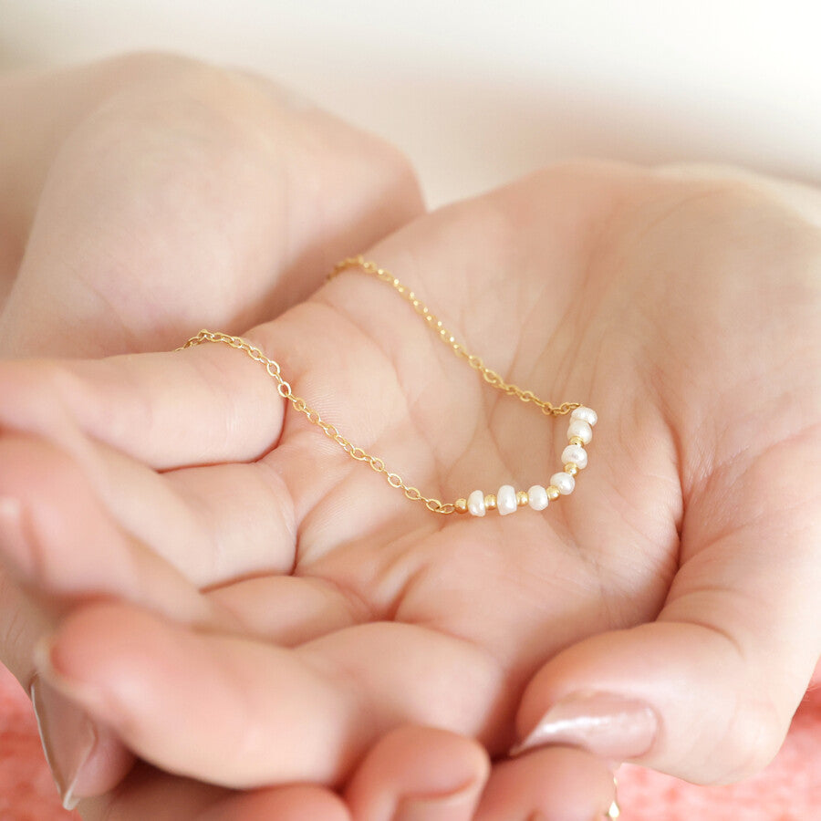 Freshwater Pearl Gold Necklace