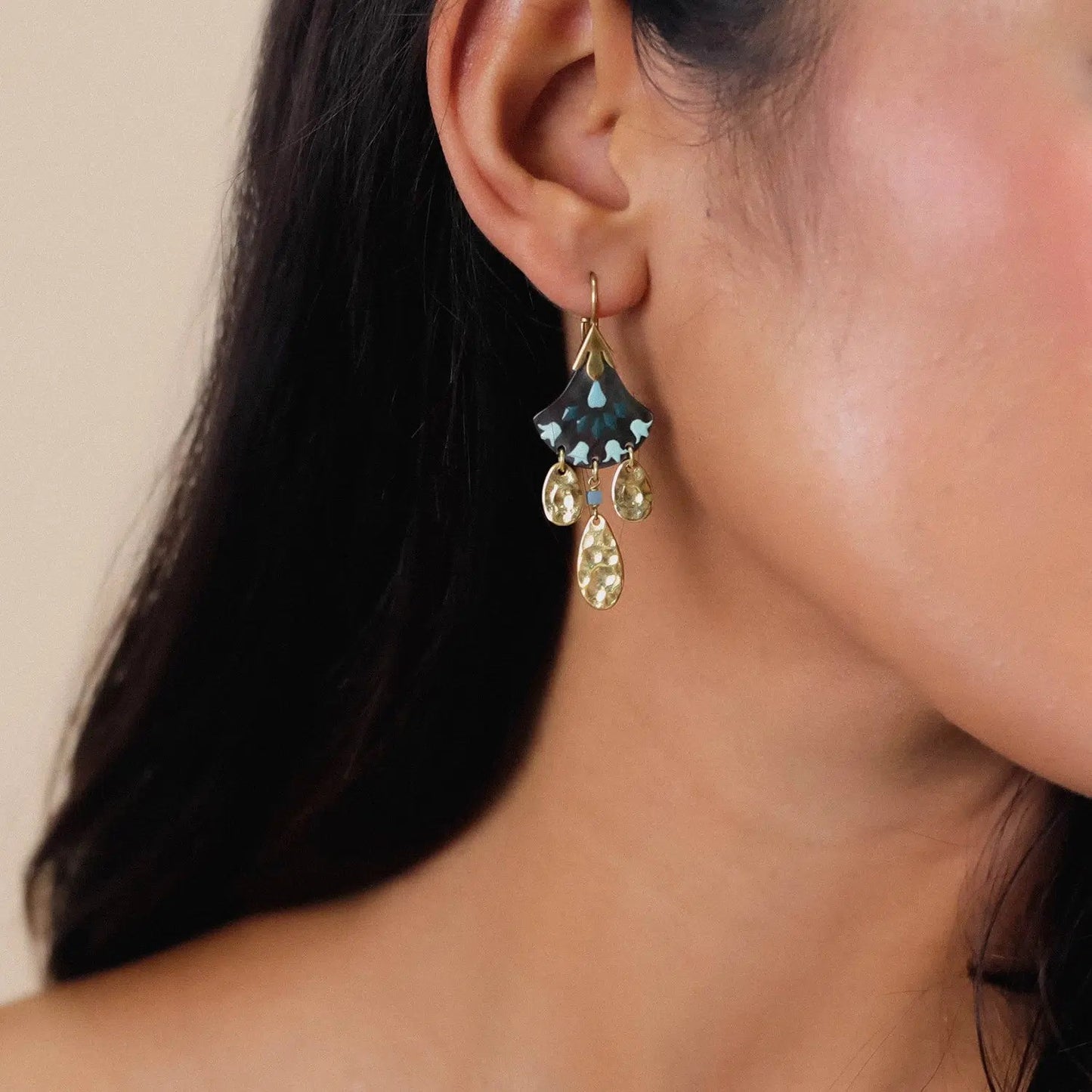 Talulah Fan Drop Turquoise Earrings