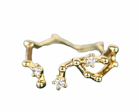 Adjustable Gold Constellation Ring