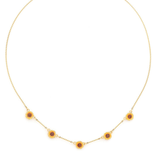 Multi Sunflower Necklace
