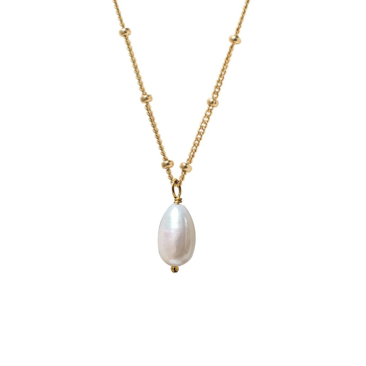 Diana Freshwater Pearl Drop Pendant on Biba Chain