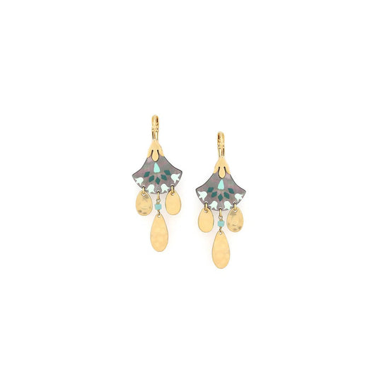 Talulah Fan Drop Turquoise Earrings