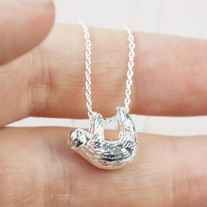 Silver Sloth Pendant