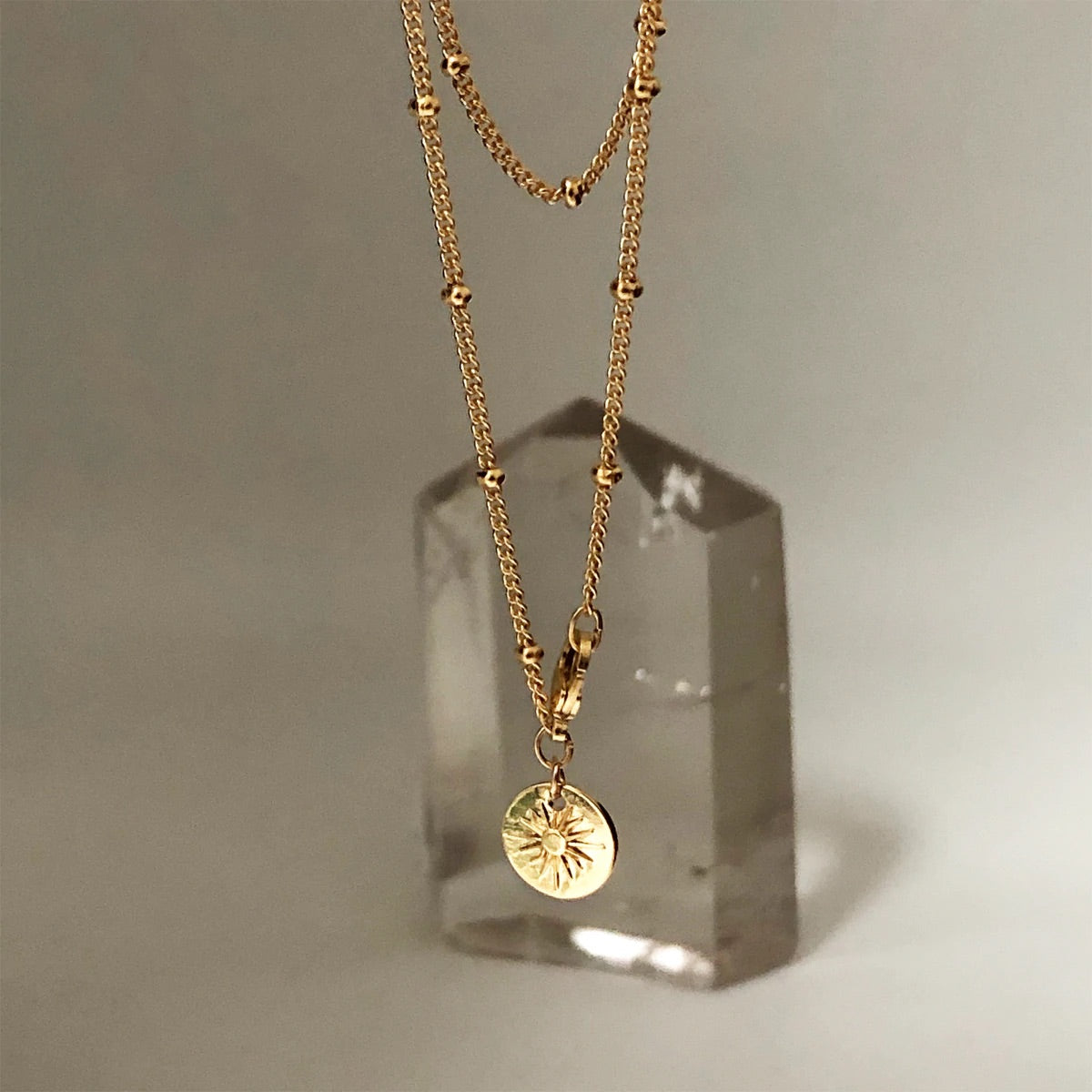 Gold Biba Chain Necklace